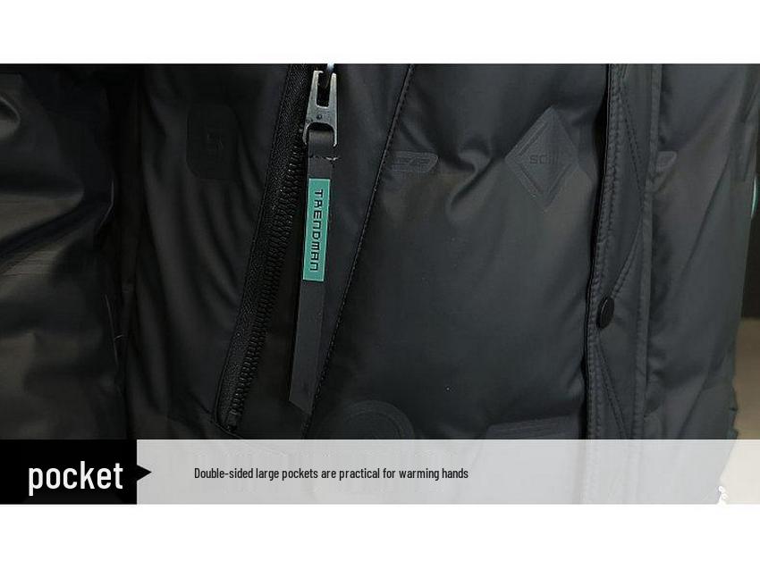 Herren Trendige Kurze Winddichte Daunenjacke - Warm, Vielseitig, Lässiger Wintermantel