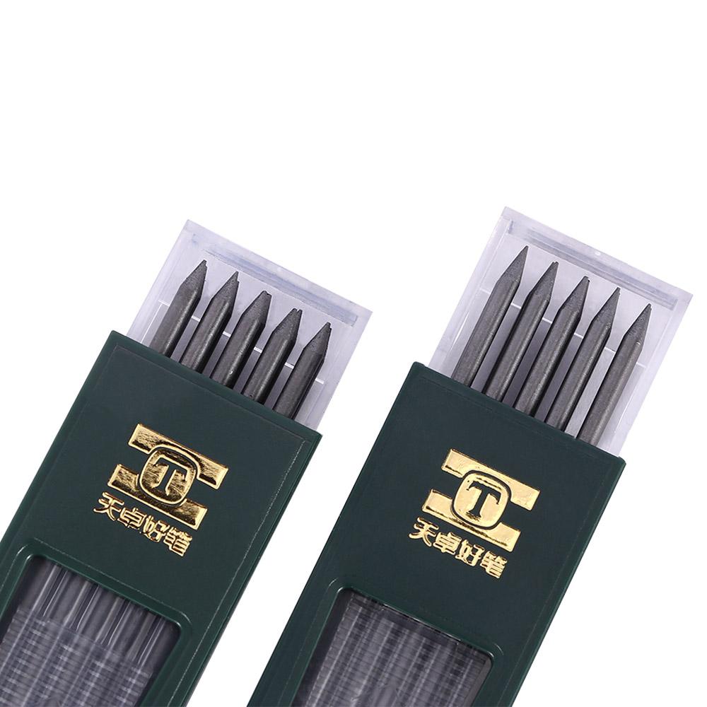 10 Pcs/box Writing 2.0mm Student Stationery Mechanical Pencil Refill HB/2B Lead for School Supplies