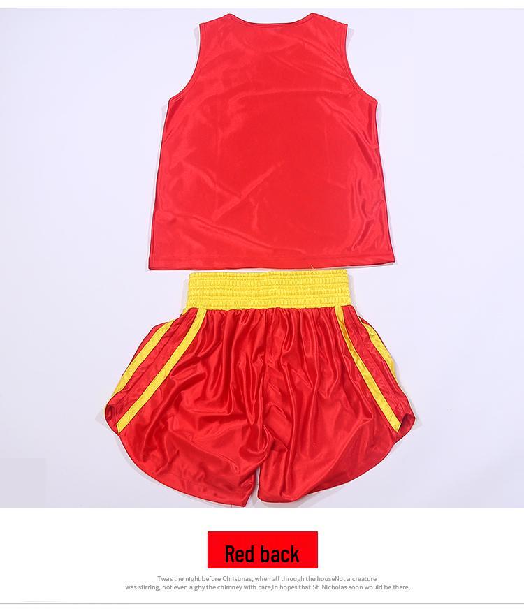 Sanda Muay Thai Set: Dragon-Embroidered Short-Sleeve & Shorts for Men, Women, and Kids - Martial Arts Performance Costume