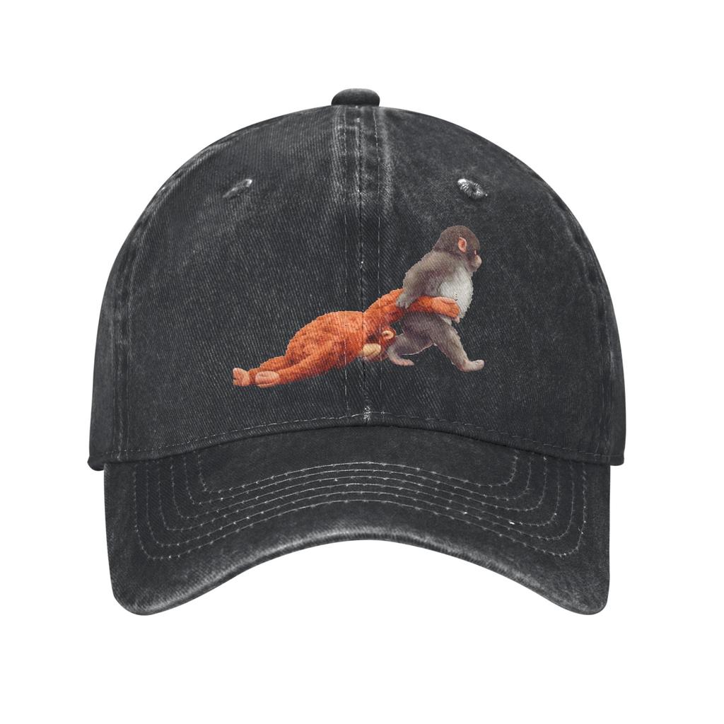 Baby Punch Monkey Baseball Caps Classic Distressed Washed  Snapback Hat for Unisex Women Outdoor Summer  Adjustable Fit Caps Hat