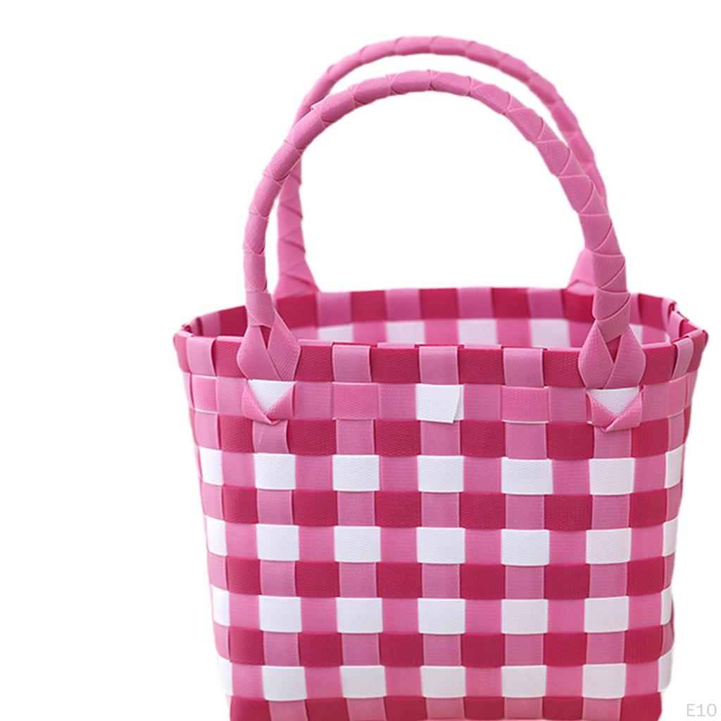 Breathable Woven Summer Handbag, Ideal for Beach, Picnics, Shopping, Vacation Or Travel