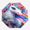 1pc Unicorn RainbowOpen/Close Umbrella-Windproof, Compact Travel Umbrella, Sturdy 8-Rib Shaft, Outdoor Accessory1152