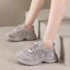 Platform Dad Shoes Women's 2025 New Summer Mesh Breathable Casual Sports Shoes Light Hiking Hiking Shoes