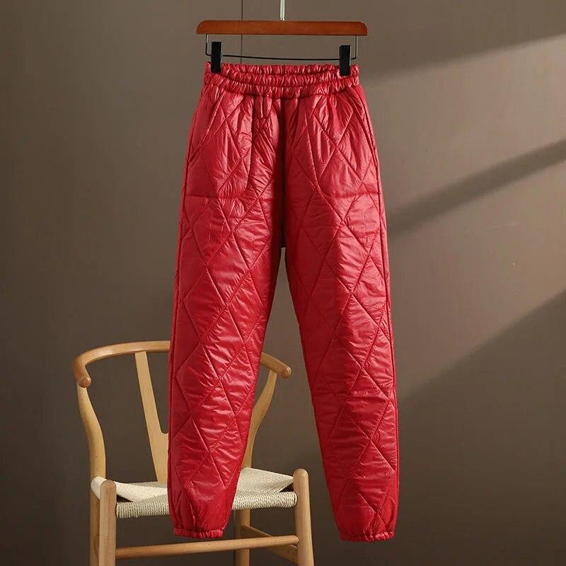 Pantaloni Harem Imbottiti in Cotone Antivento Invernali Neve Donna Jogger Pantaloni Casual Caldi Ispessiti Leggeri Larghi 2026 Nuovo