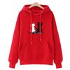 Cozy Girl Hoodie Sweatshirt With Printed Design For Autumn Winter Casual Wear