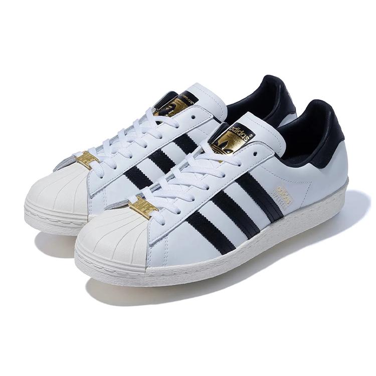 New Adidas Originals Superstar 80s Bape White Black