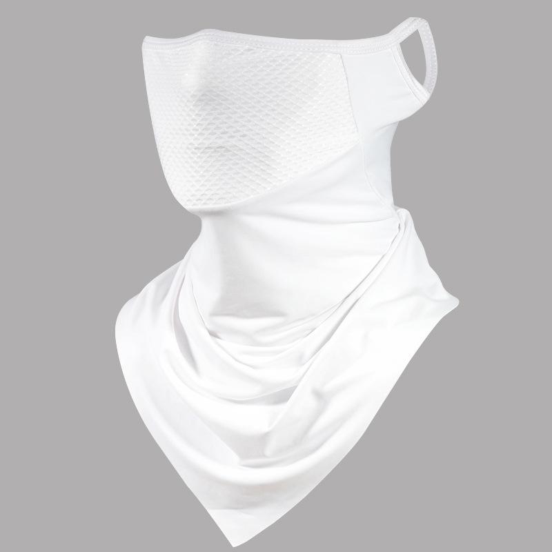 Summer Men Mask Full Face Two-Wheeler Neckerchief Biking Bandana UV Protection Mask Breathable Ice Silk Outdoor Suspending Ear Sc Practical Use