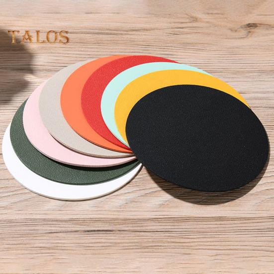 Mantel Individual para mesa de comedor, posavasos de colores vibrantes, resistente al desgaste, diseño antideslizante, tapete cuadrado redondo para taza