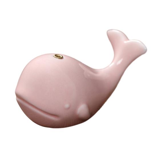 Mini Ceramic Incense Holder, Whale Shape Incense Stick Holder, Cute Incense Burner, Multi-purpose Ornament for Bedroom Yoga Room Tea House