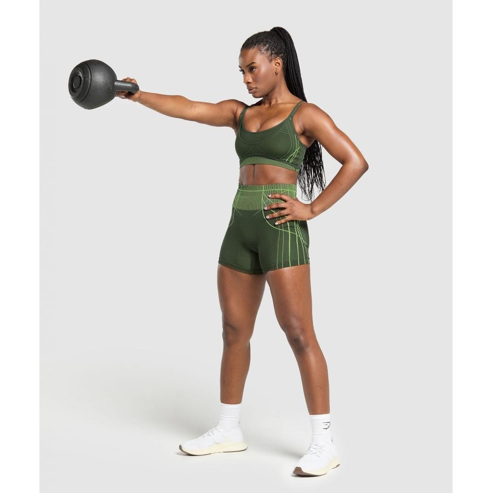 Gymshark Apex Seamless Strappy Sports Bra Trail Green Energy Gelato Green B3b3k Ec4y
