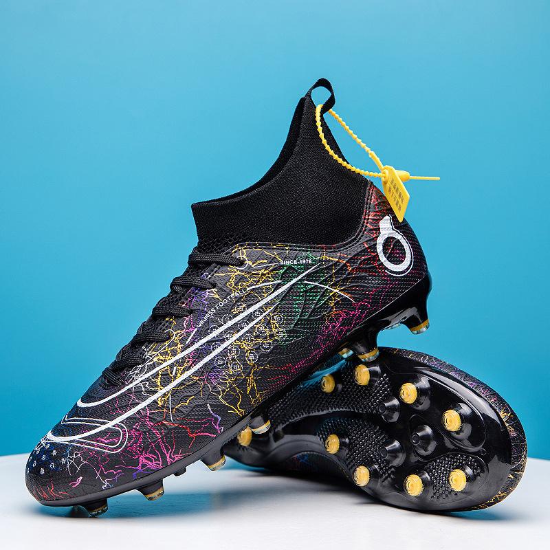 Foot nails grass shoes World Cup spot Messi training shoes men's high-top spikes children's broken adult men and women