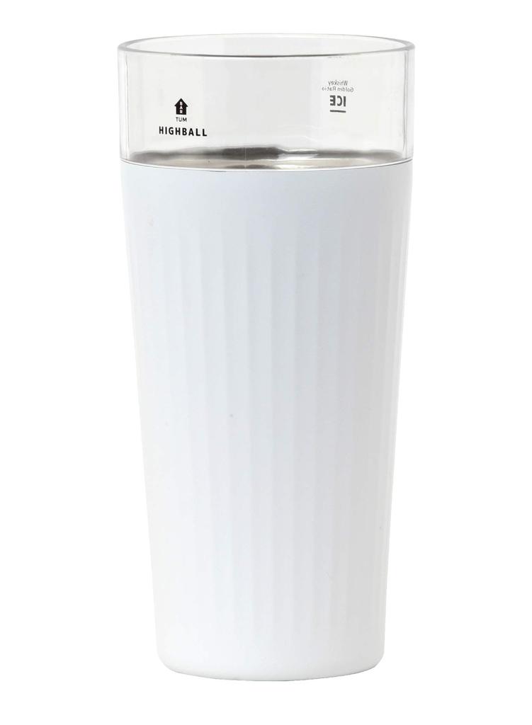 CB Japan Highball Tumbler White 500ml Stainless Steel Vacuum Insulated TUM