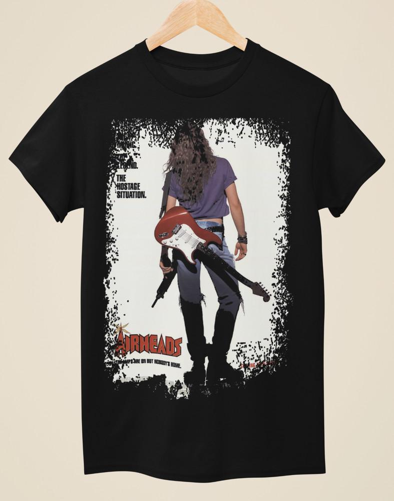 Airheads - Movie Poster Inspired Unisex Black T-Shirt Unisex T-Shirt L