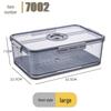 PET Transparent Thickened Refrigerator Storage Box with Timer & Freezer Drainer