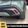 Toyota Corolla Cross XG10 2022 2023 hibrīda automašīnas aizmugurējā miglas luktura luktura vāka apdarei miglas luktura uzacu uzlīmes