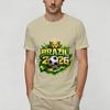Brazil 2026 Soccer Unisex T Shirts Vintage Tee Shirt Short Sleeve Round Collar TShirts Pure Cotton Printed Clothing