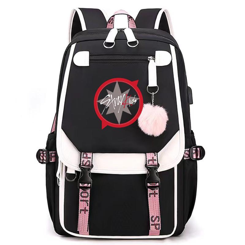 Stray Kids Travel Backpack With Usb Charging Port For School And Commuting