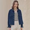 Flap Pocket Crop Denim Shirt Zd04qb001on