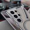 For Galaxy S24 S25 Ultra Electroplated Leather Phone Case for Samsung Galaxy S25 S24 S23 Ultra Magnetic Protective Back Cover