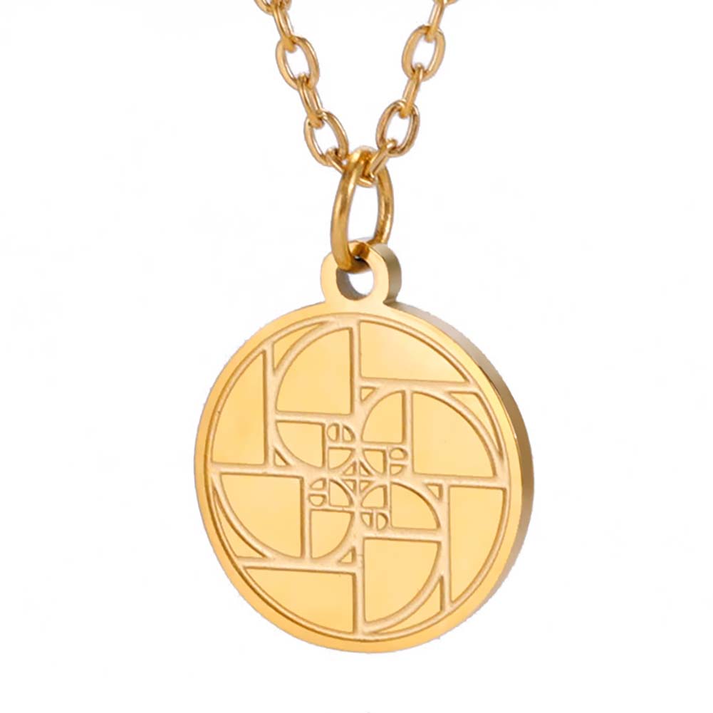 Round Coin Compass Pendant Necklace for Men Women Viking Star Butterfly Stainless Steel Choker Jewelry Hip Hop Accessories Gift