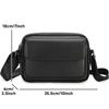PU Leather Crossbody Bag Men Casual Mobile Phone Bag Fashion Shoulder Bag Men  School