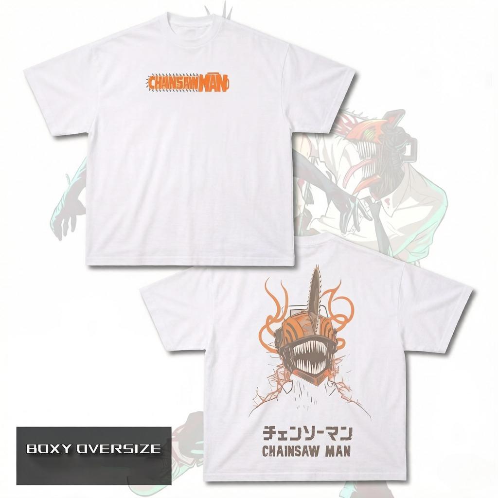 The Movie Reze Arc Printed T-shirt Men Women Oversized Y2k T-shirt Chainsaw Man Anime Manga Graphic T-shirt