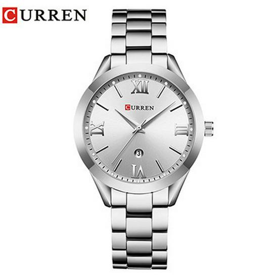 Curren 9007 Women's Waterproof Steel Band Quartz Watch with Calendar