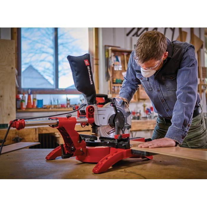 Einhell Scie À Onglet Radiale TC-SM 2534/1 Dual (puissance Max. 2350 W, Glissière Intégré, Tête De Scie Inclinable)