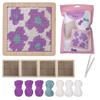 Flower Coaster Crochet Kits Needlepoint Starter Kits with Hook Needlepoint Kits Crochet Starter Kits for Craft Lovers