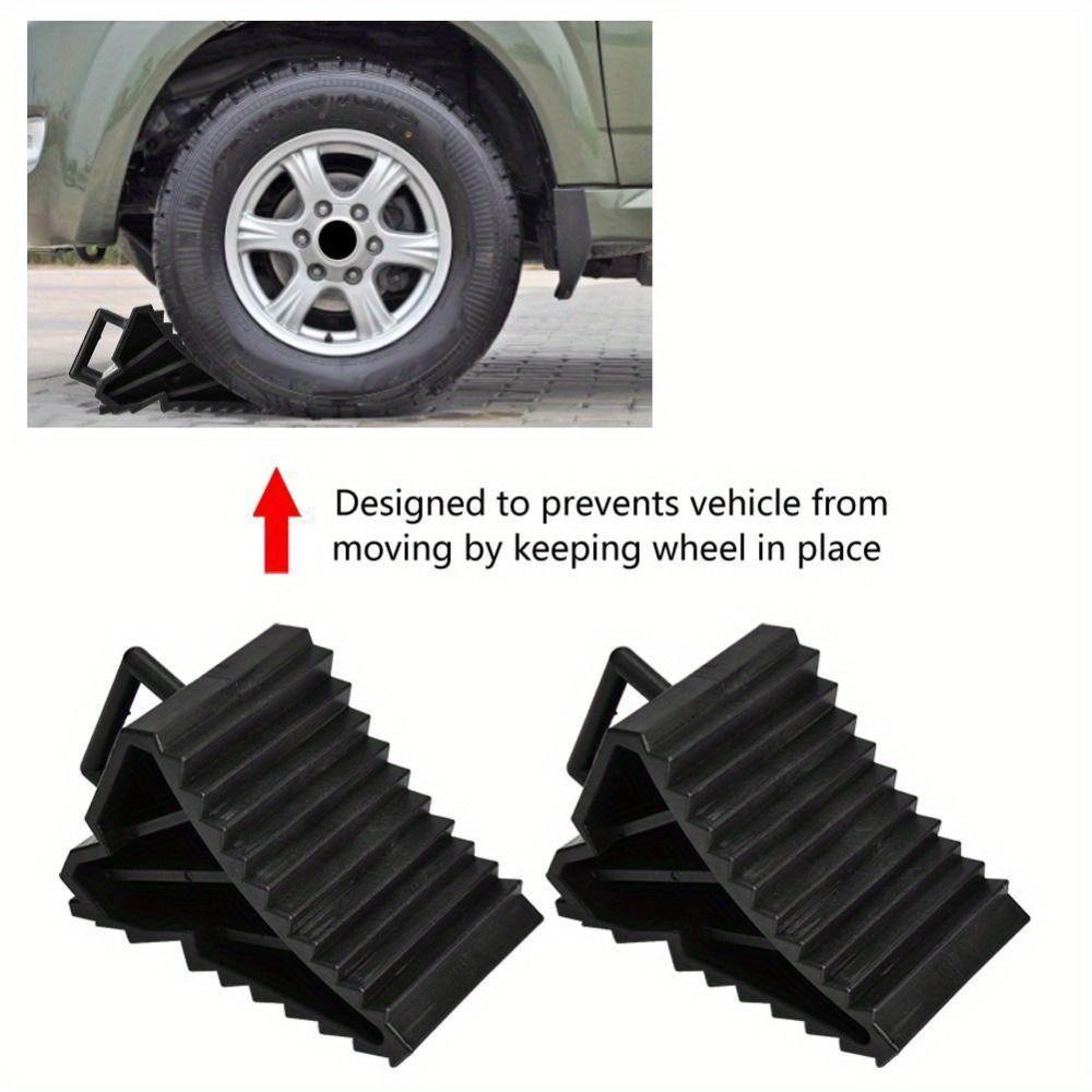 Anti-slip Wheel Chock Portable Tire Support Pad Slip Stopper Block Wheel Blocks  Wheel Alignment