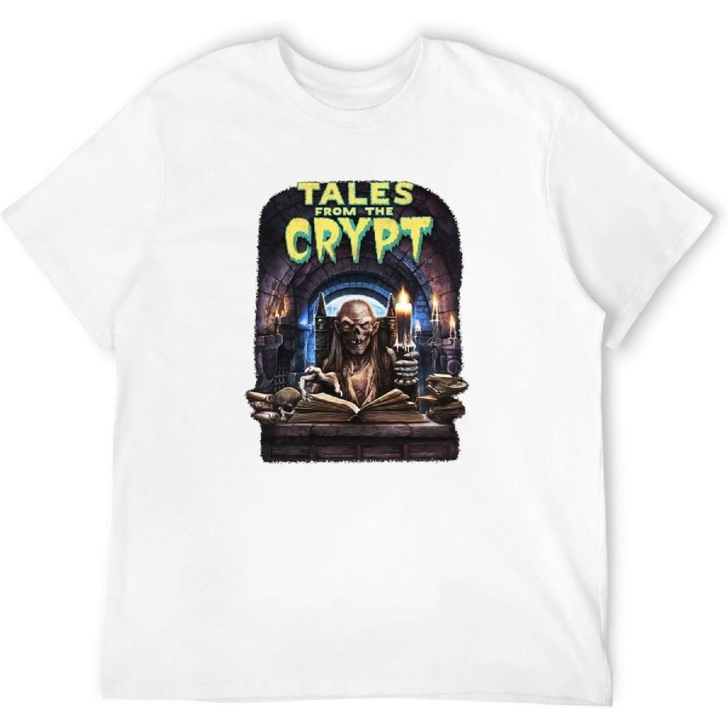 BLWANG Men s Tales from The Crypt Movie 100% Cotton T-Shirts White XXXXXL белый