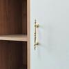 Single-Hole Drawer Knob Copper Brushed Wardrobe Cabinet Door Pull Handle Solid Furniture Hardware Dressing Table Cupboard Handle