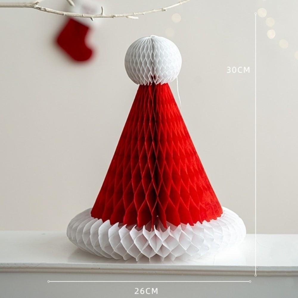 3D Paper Craft Paper Christmas Tree Honeycomb Paper Christmas Decor  Hanging Ornament