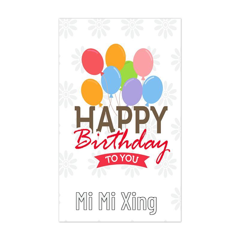 50-Pack Creative Birthday Celebration Cards for Party Decorations and Gifts