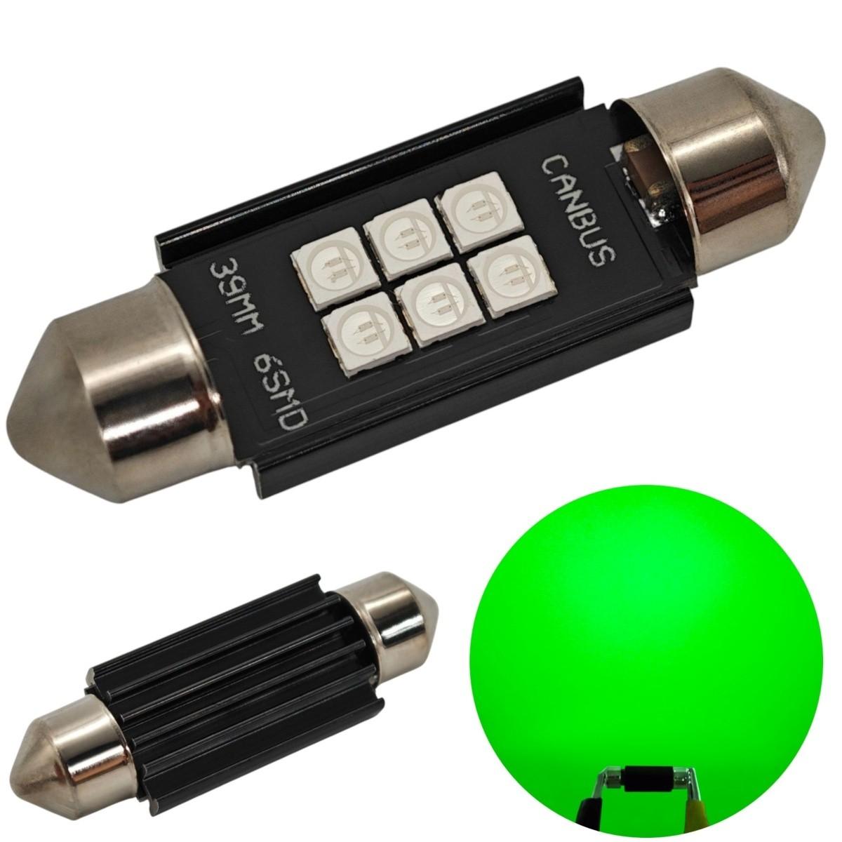 Bec LED C5W C10W SV8.5 12-24V CANBUS 39mm - Albastru Off-Road