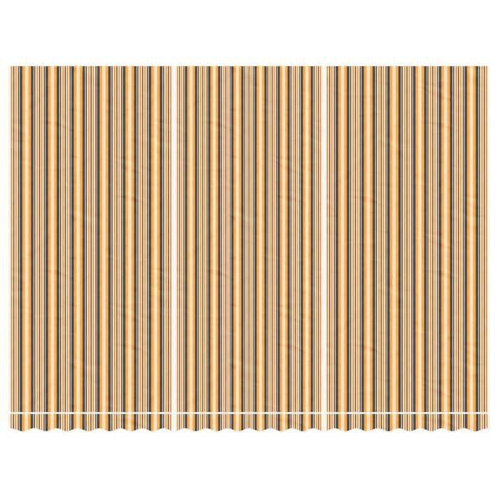 VidaXL Replacement Fabric for Awning Multicolored Stripes 5x3.5 M, Replacement Awning Top, Patio Sunshade, 367741