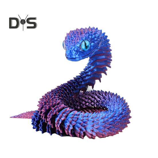 Aazon.co: 3D Printed Snake, Teeth Can Be Extended And Retracted 3D