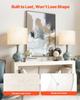 VEVOR Drum Lamp Shade 2 Set, 16 in Top x 16 in Bottom x 12 in High, Large Lampshade with Harp