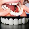 2 Pairs Dentures, False Teeth, Natural and Comfortable Fit, Smile Now with Comfortable Fit Elastic Teeth - Matching Upper and Lower Sets, Two Pairs of