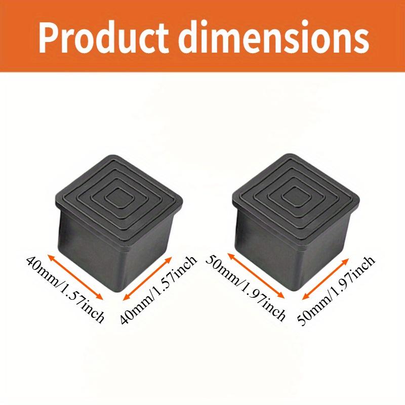 40*40/50*50mm12 piece square silent, wear-resistant, anti slip table and chair footrest table leg pad