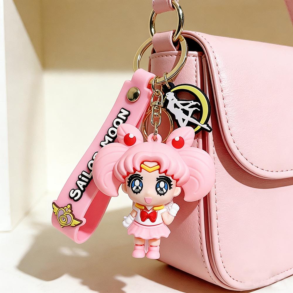 Anime Sailor Moon Schlüsselanhänger Cartoon Niedliche Katzenfiguren Schlüsselanhänger Mars Jupiter Merkur Rucksack Autoschlüsselanhänger Weihnachtsgeschenke