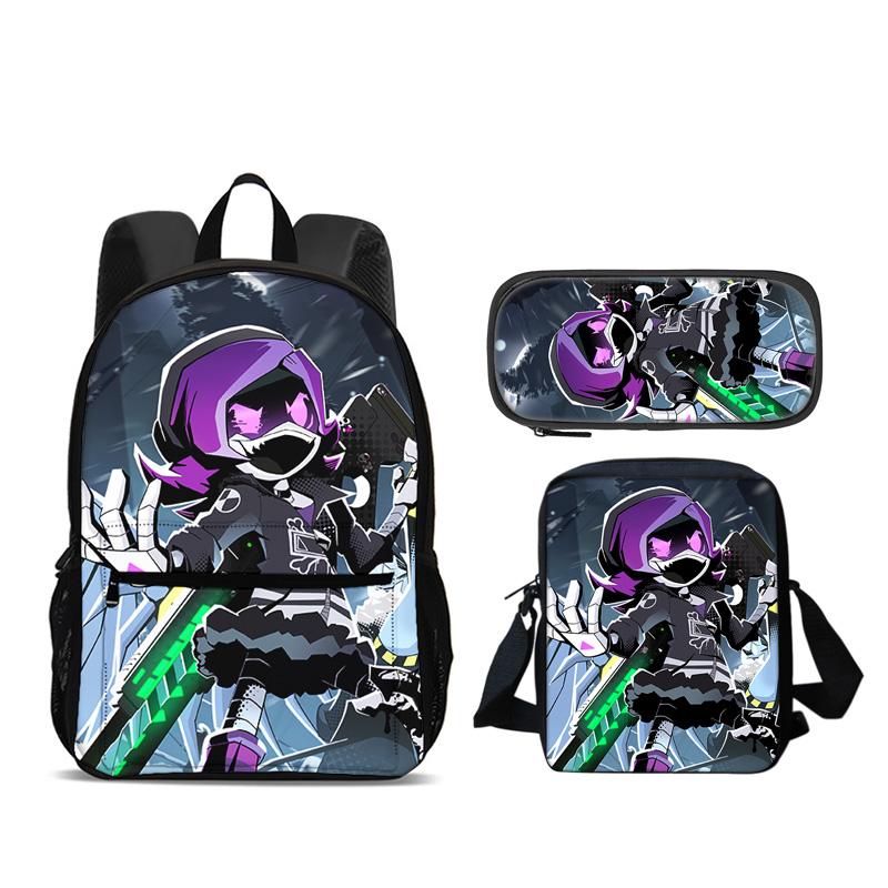 Zaino Droni Assassini Astuccio Borsa a Spalla Set da 3 Pezzi Versatile Grande Capacità Ragazzo e Ragazza Scuola Compleanno Miglior Regalo