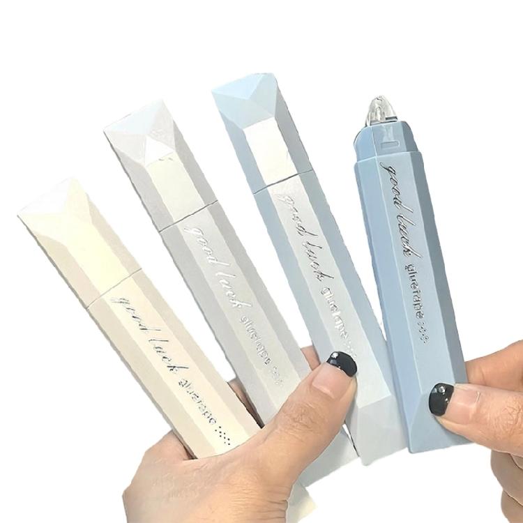 

4 шт. Двосторонній роликовий скотч, Скрапбук скотч Двосторонній скотч Ручка Шкільне Офісне Вчительське приладдя Клейкий скотч-ролер синій