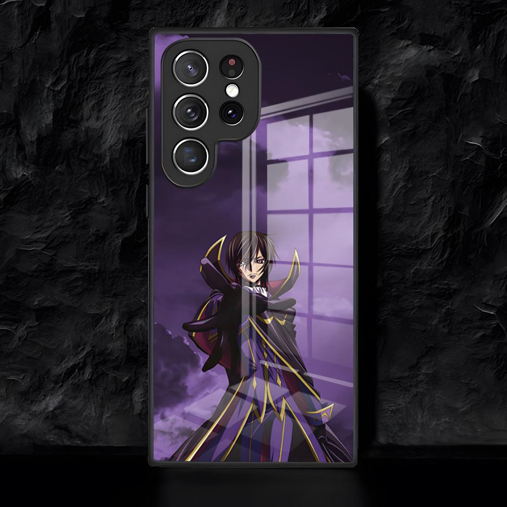 C-Code G-Geass Phone Case For Samsung S26 S25 Edge Ultra 24 23 22 21 Ultra Plus Fe A55 56 15 4G 5G Glass Cover