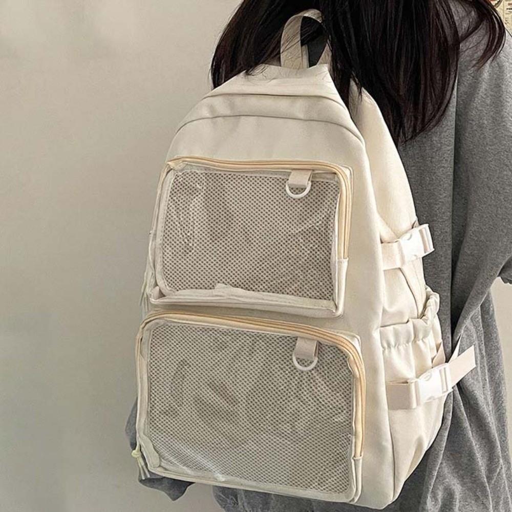Durable Students School Bag Dustproof Large Capacity Daypack Nylon Ita Backpack  for Gift
