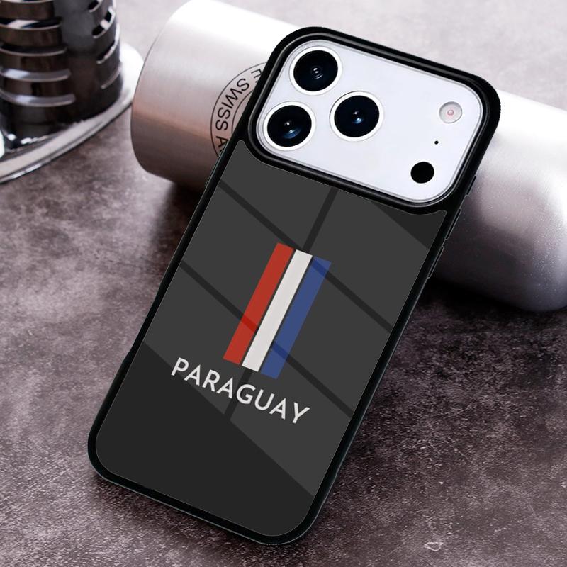 Paraguay Flag Phone Case for iPhone 17 16 15 Pro Max Air 14 13 12 11 Plus Shockproof Capa Cover