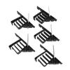 25PCS Electrical Cable Stackers Plastic Wire Fastening Clips and Stainless Steel Nails for UF Non Metalic Coaxial Data