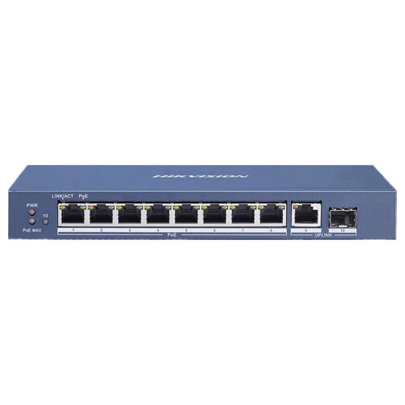 

HIKVISION 10-Port Gigabit PoE Unmanaged Switch