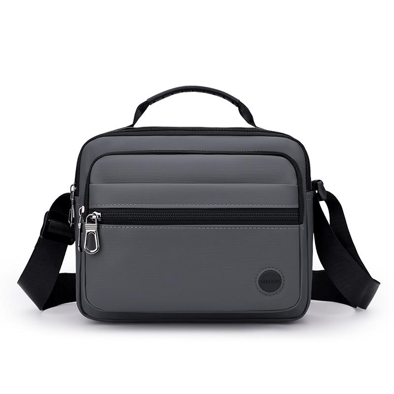 Men's Crossbody Bag Business Waterproof Lightweight Multi-Layer Shoulder Bag