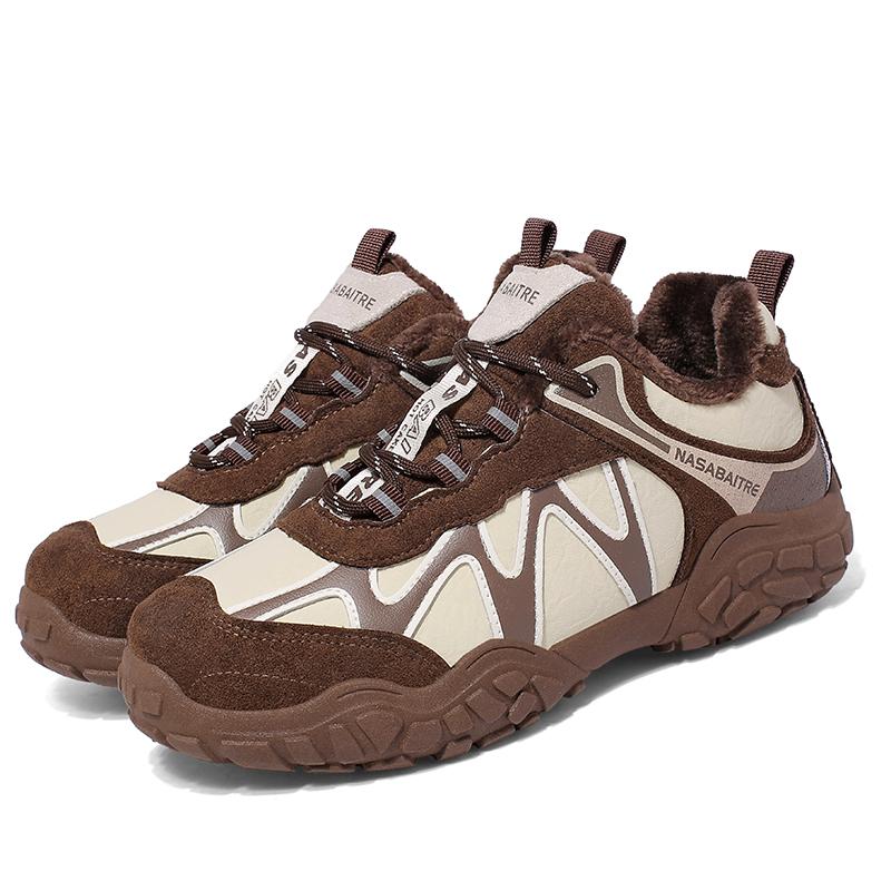 

Women s Running Shoes Breathable Leather Upgraded Version Lightweight Anti-slip Dad Sneakers Comfortable Sports Footwear 36 коричневый